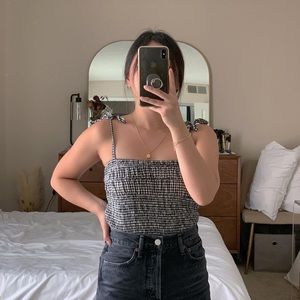 Zara smocking top